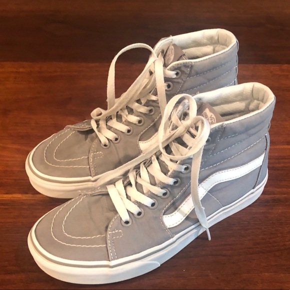 gray vans high tops womens